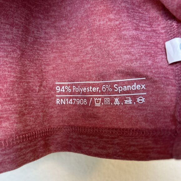 Outdoor Voices Shirt Women’s Pink Cloudknit Cropped Tee Athleisure Active Lounge - Picture 5 of 9